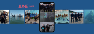 A collage of our divers out diving in August